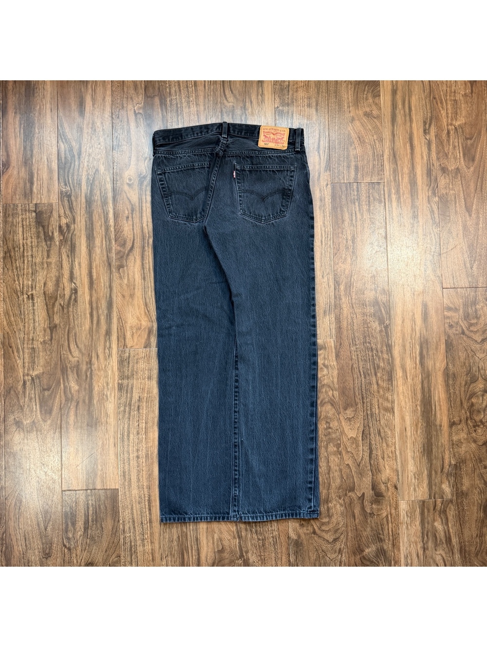 Vintage Levi’s 501 XX Button Fly Jeans Straight Leg Black 33x31
